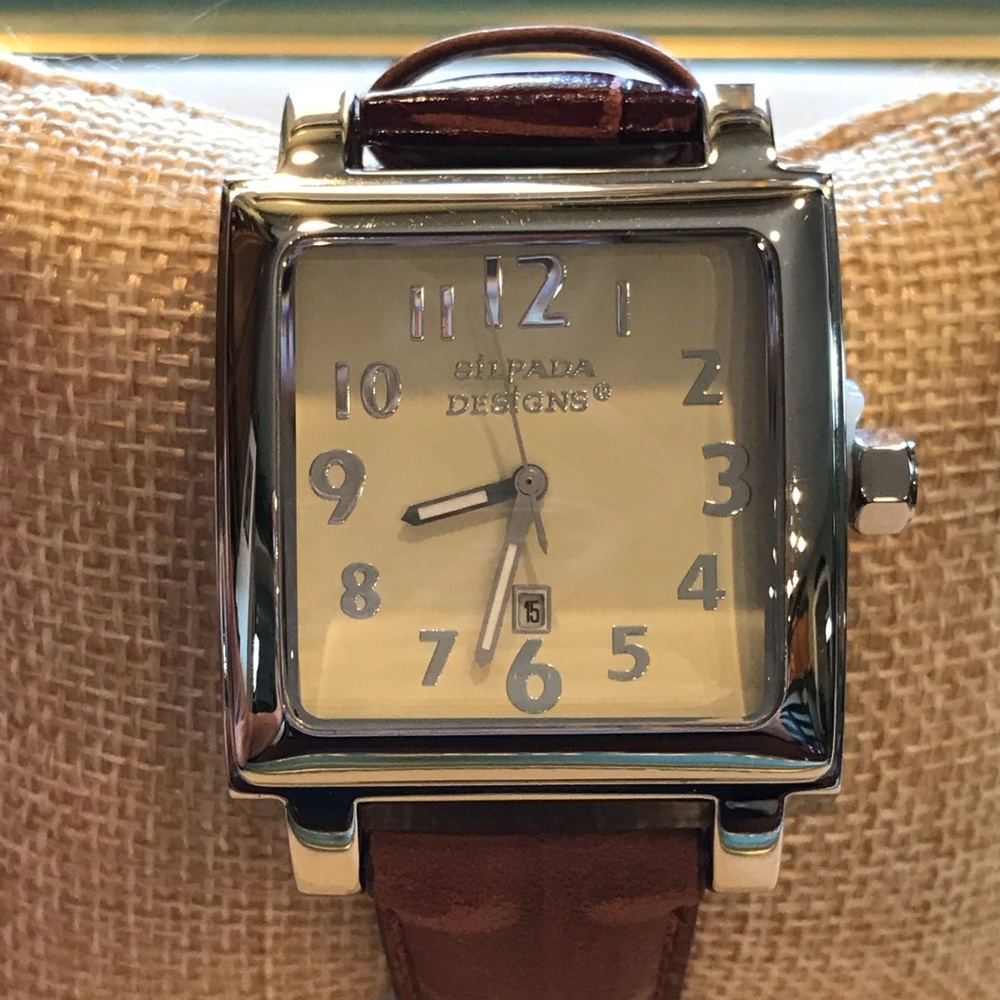 ❤️ Silpada Distressed Brown Leather Watch